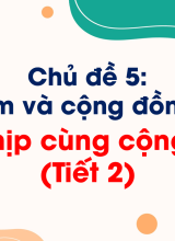 Chủ đề 5Hoà nhịp cùng cộng đồng (Tiết 2)